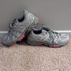 ASICS Women's Athletic Shoes in Gray and Pink